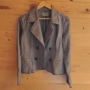 Ruff Hewn Gray Striped Women's Jacket